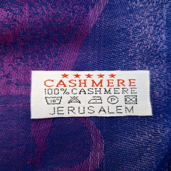 100% Cashmere"The Wrap of Many Colors" Made in Jerusalem Wrap. - Picture 5 of 5